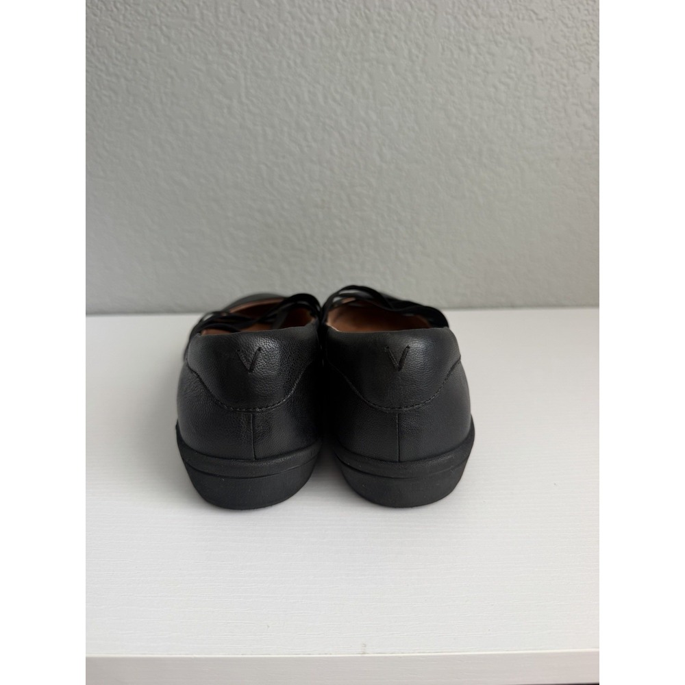 Vionic Serenity Mary Jane Flats Women's 8 Wide Black Leather Orthotic Comfort - Picture 7 of 10